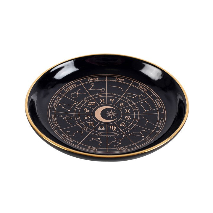 Black Astrology Wheel Trinket Dish N/A
