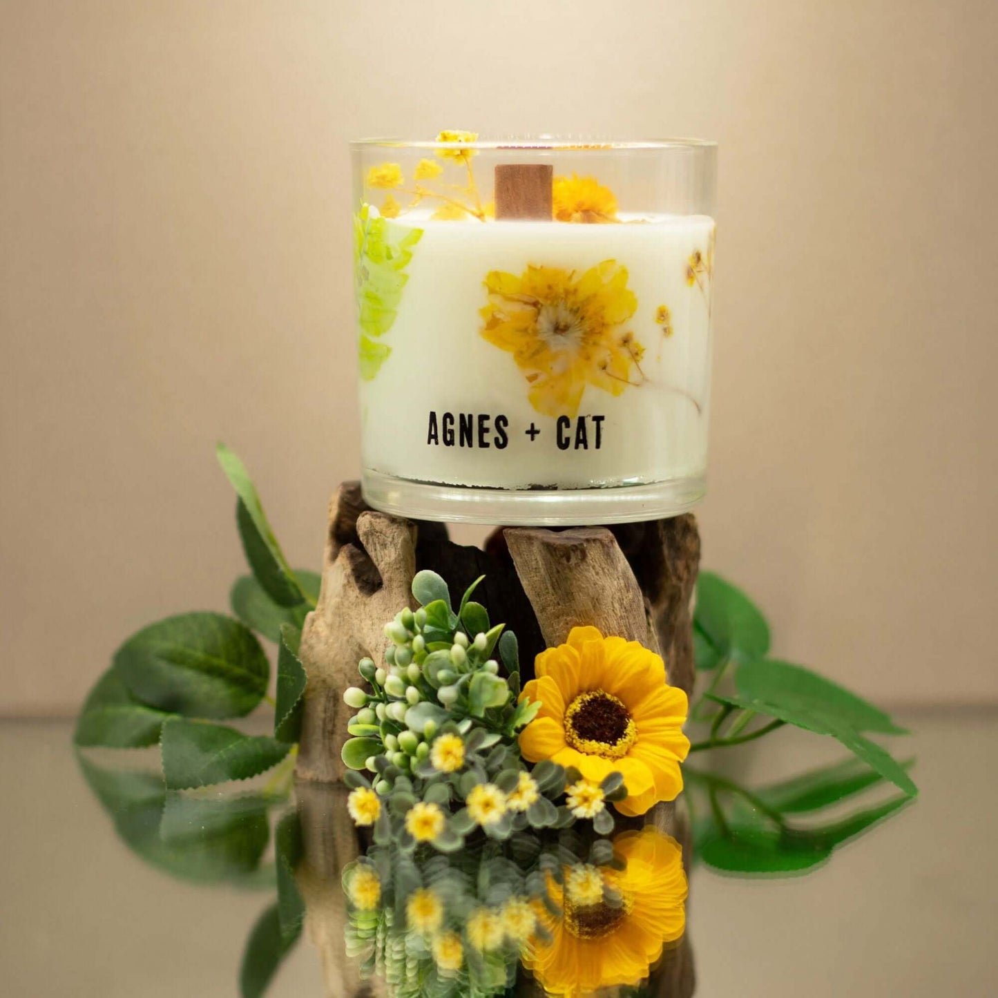 Agnes + Cat Botanical Soy Wax Candle - Rydal Oudh