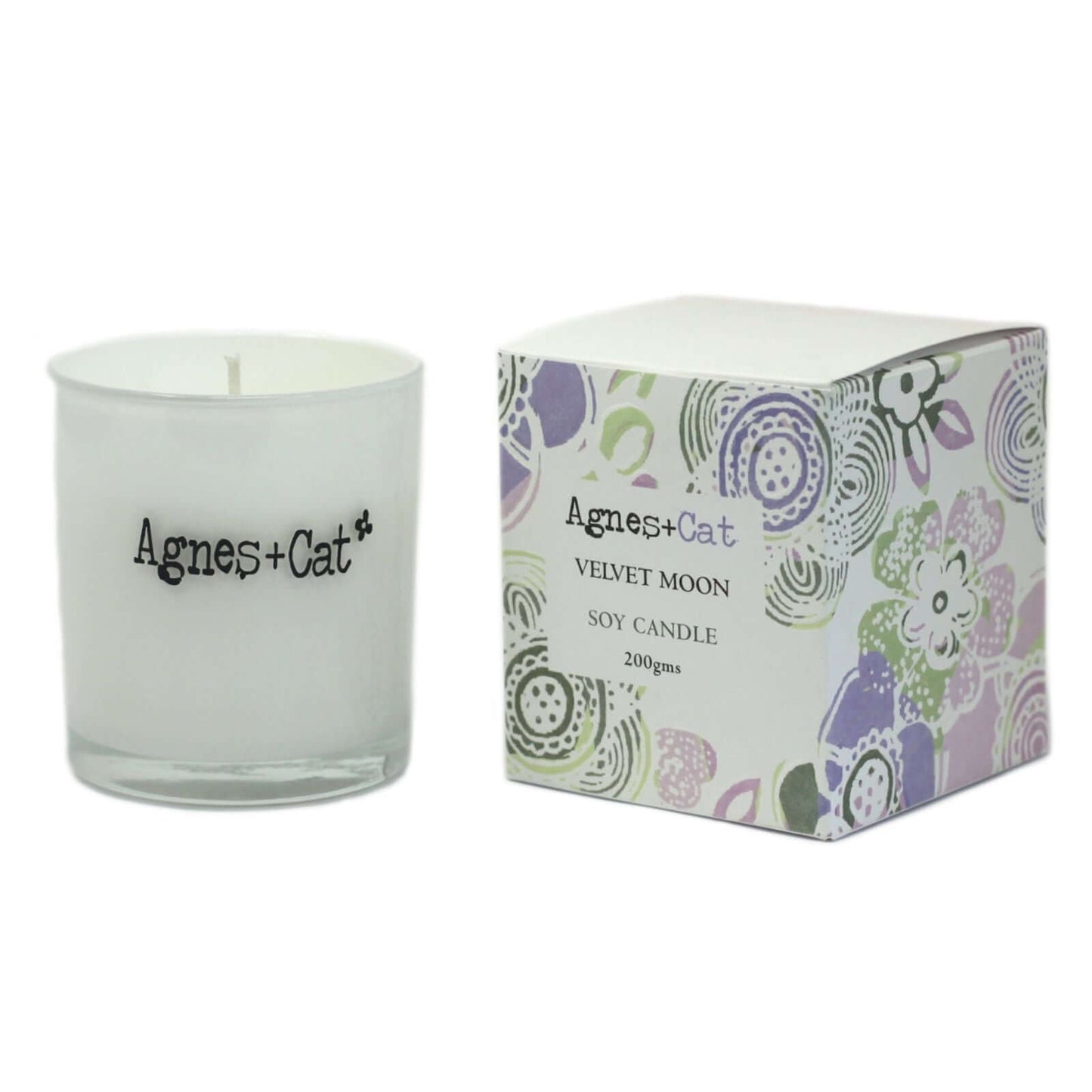 Agnes + Cat Votive Candle - Velvet Moon