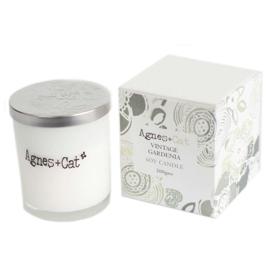 Agnes + Cat Votive Candle - Vintage Gardenia