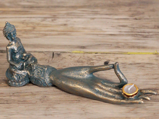 Antique Buddha - Hand Incense Burner