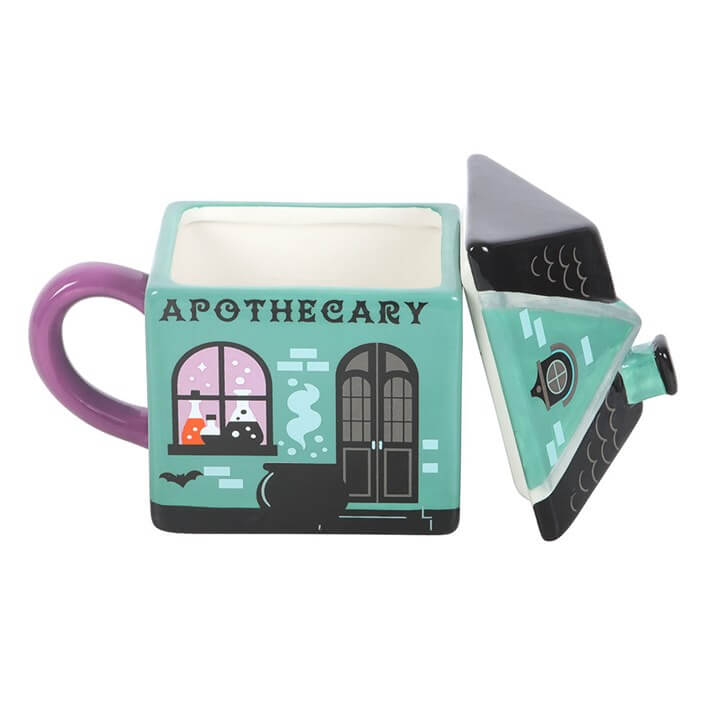 Apothecary Shop Lidded Mug