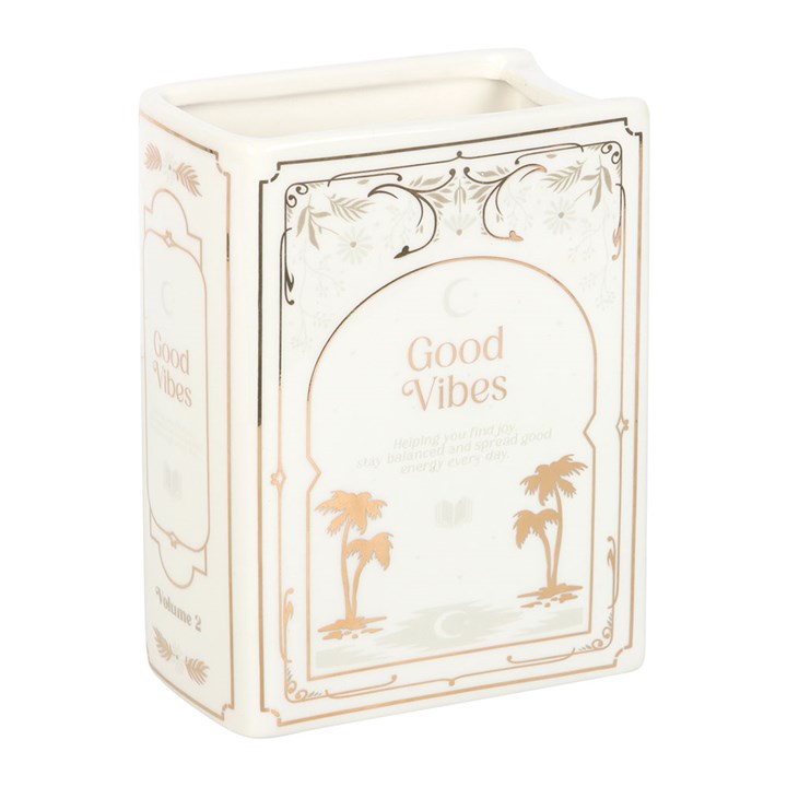 White Book Shaped Vase N/A