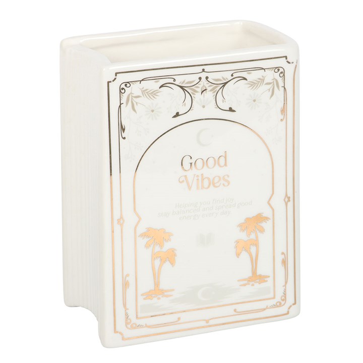 White Book Shaped Vase N/A