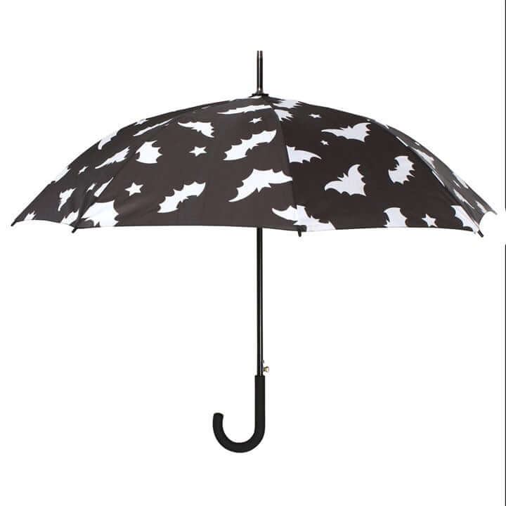 Bat Print Umbrella – Spooky & Stylish Rain Protection-Sociodigi