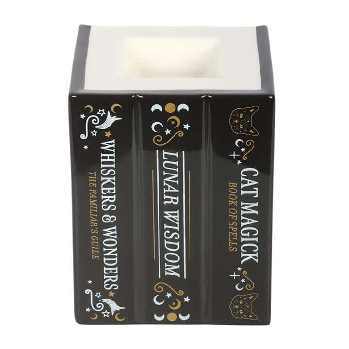 Black Cat Book of Spells Oil Burner and Wax Warmer