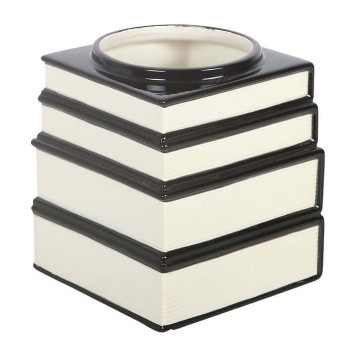 Black Cat Magick Book Stack Vase