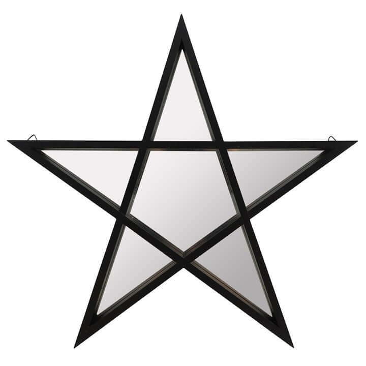 Black Framed Pentagram Mirror-Sociodigi