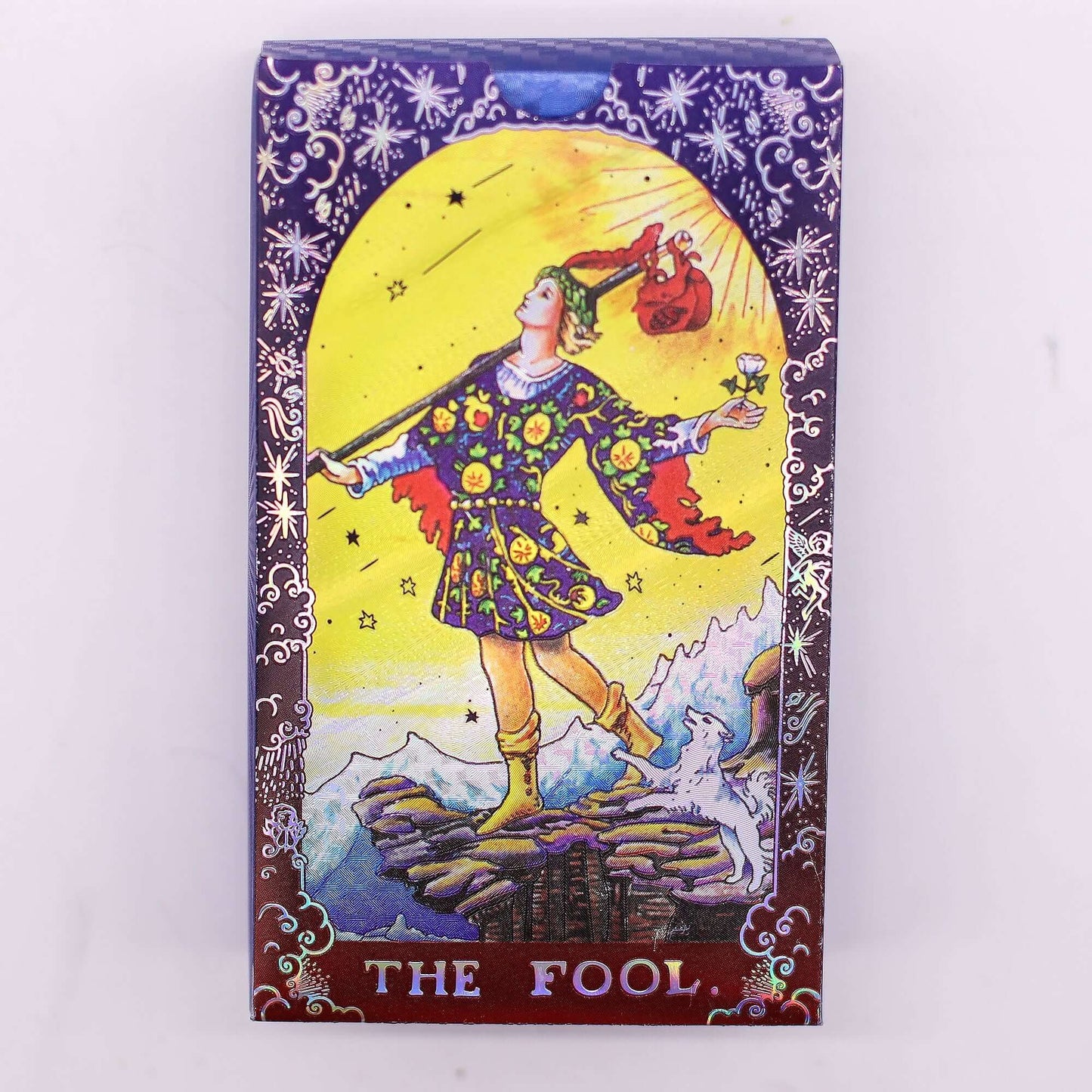 Blue Foil Tarot Card Set - Mandala - with booklet
