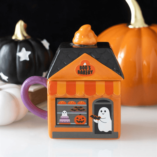 Boo's Bakery Lidded Mug