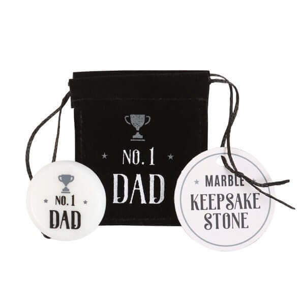 Box of 24 ‘No. 1 Dad’ Marble Keepsake Stones – Father’s Day Gift-Sociodigi