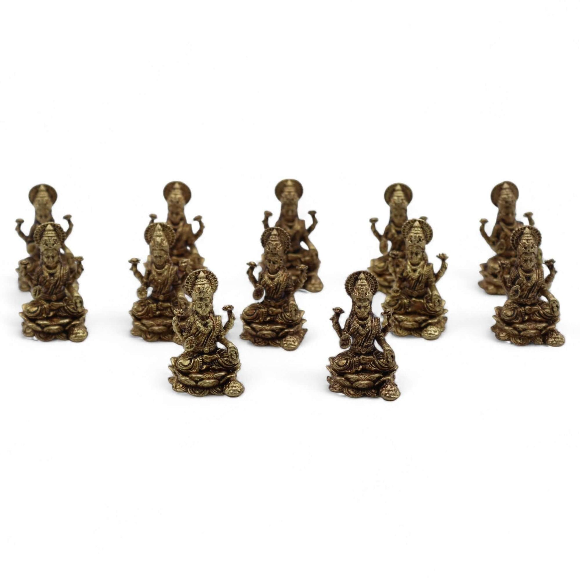 Brass Miniature Gods - Laxmi (11gms) - 30mm