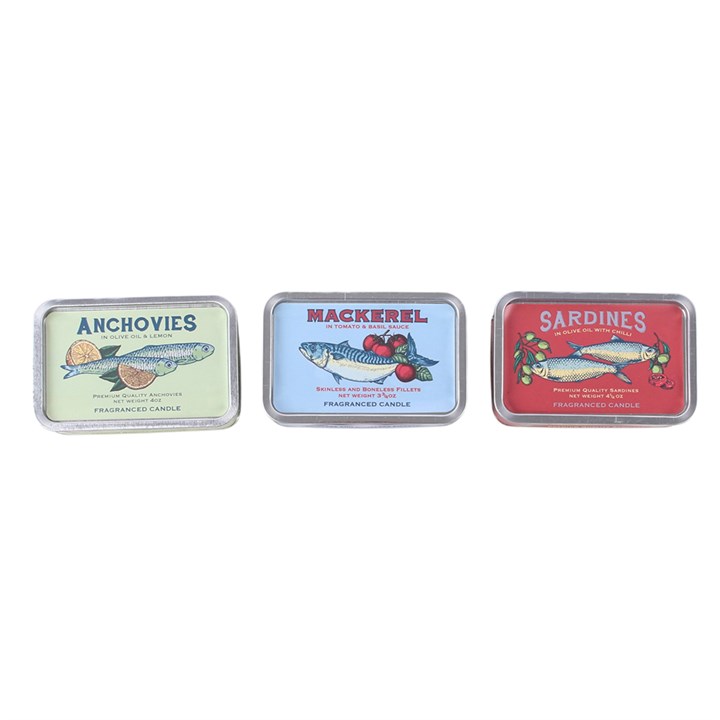 Tinned Fish Seasalt & Sage Scented Candle