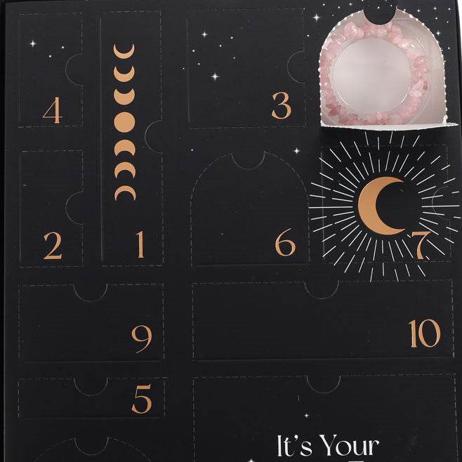 12-Day Crystal Jewellery Advent Calendar Amethyst, Rose Quartz & Clear Quartz-Sociodigi