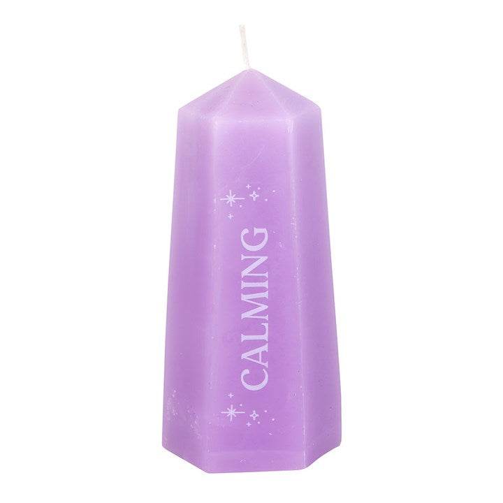 Calming Crystal Candle with Rough Amethyst-Sociodigi