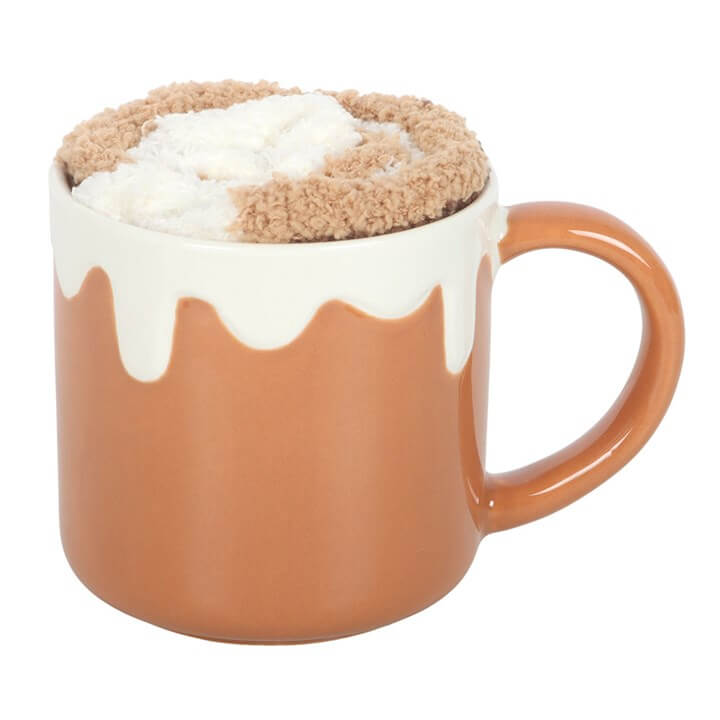 Cinnamon Roll Mug and Socks Set