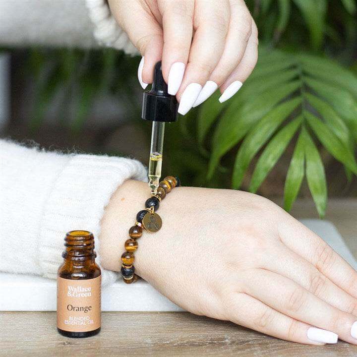 Tiger’s Eye Crystal Bracelet with Essential Oil Confidence & Strength-Sociodigi