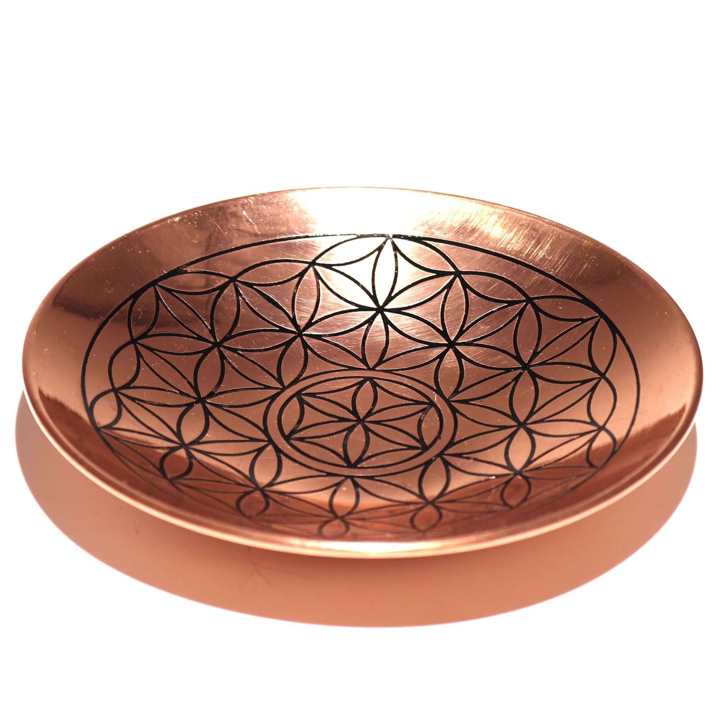 Copper Offer / Smudge Plate - Flower of Life
