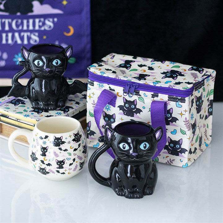 Cute & Creepy Cat Print Rounded Mug | 500ml Ceramic Cup-Sociodigi