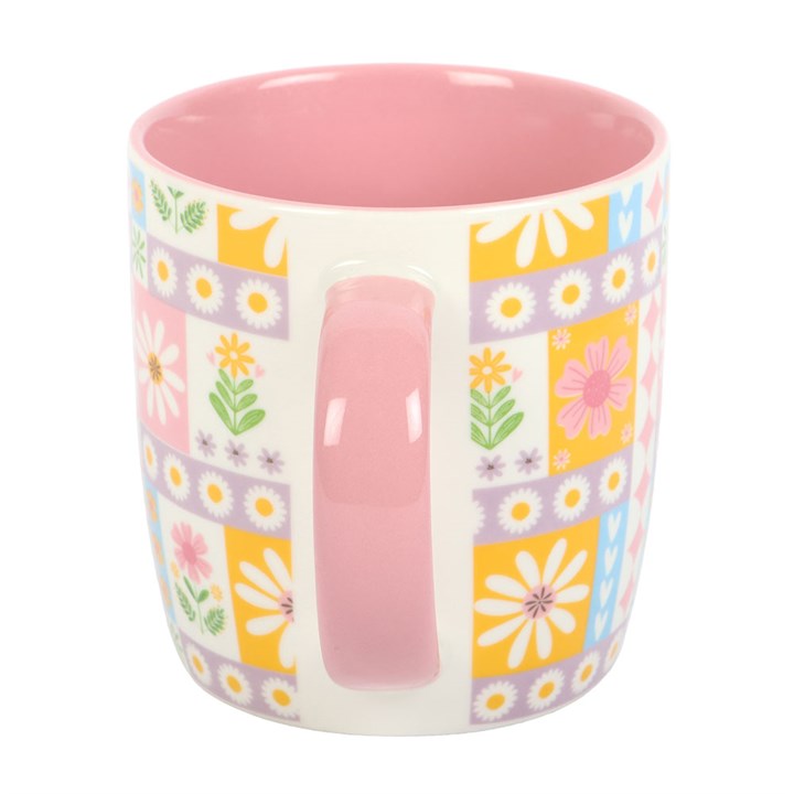 Floral Patchwork Print Mug N/A