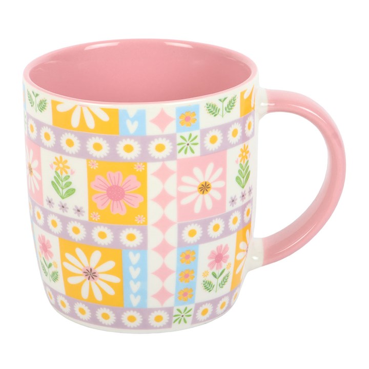 Floral Patchwork Print Mug N/A