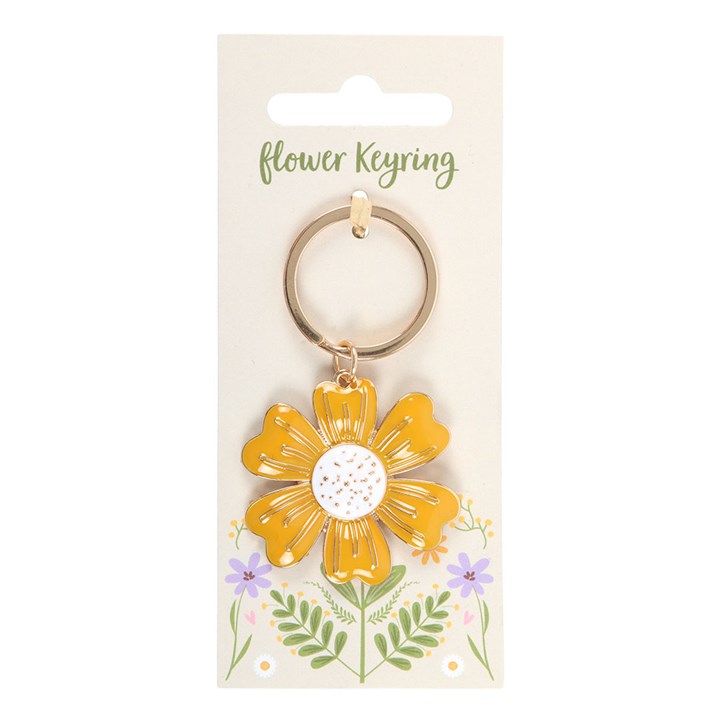 Yellow Daisy Keyring N/A