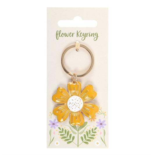 Yellow Daisy Keyring N/A