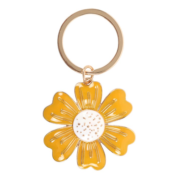 Yellow Daisy Keyring N/A
