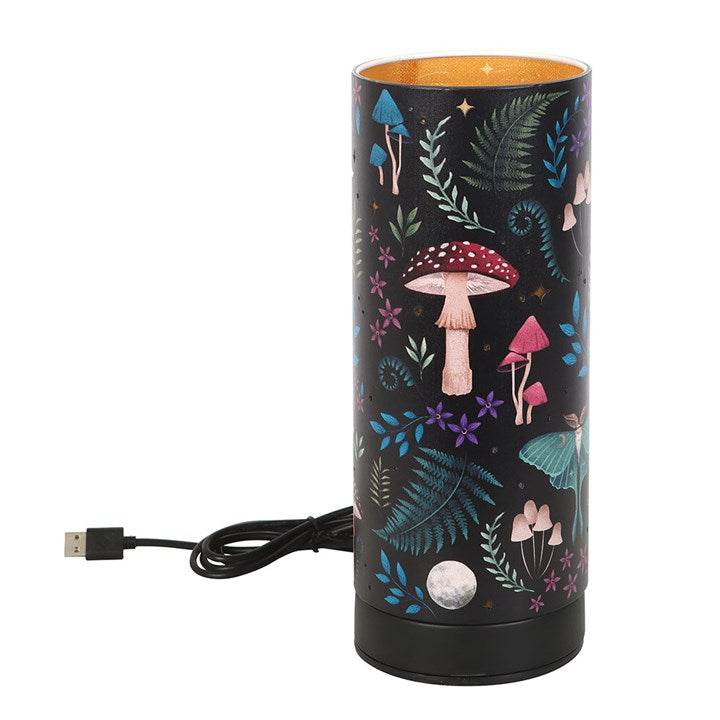 Dark Forest Print Electric Aroma Lamp – Mystical Wax Melt & Oil Burner-Sociodigi