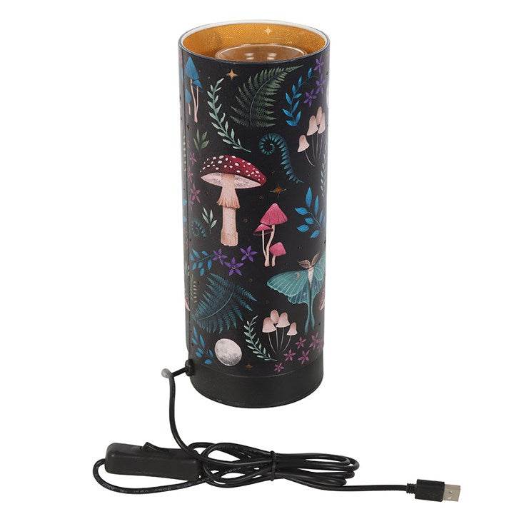 Dark Forest Print Electric Aroma Lamp – Mystical Wax Melt & Oil Burner-Sociodigi