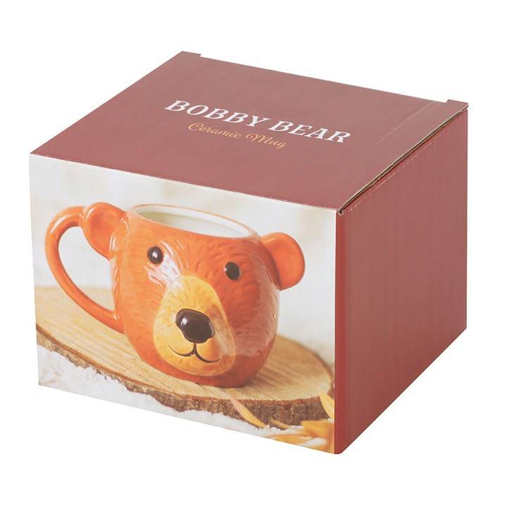 Bear Shaped Ceramic Mug Cute Animal Coffee & Tea Cup-Sociodigi