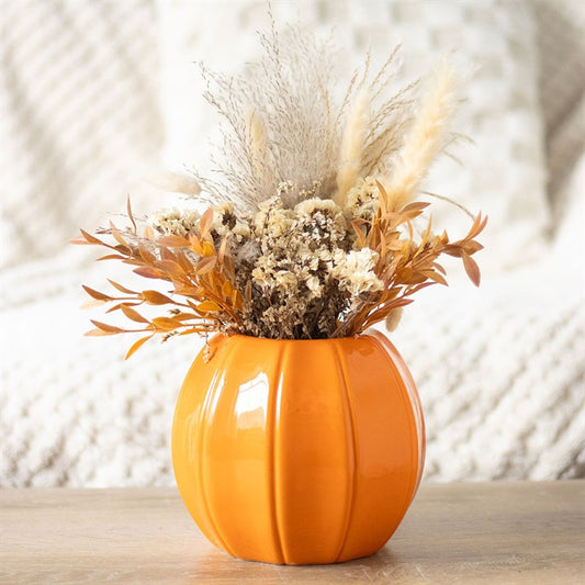 Orange Pumpkin Vase-Sociodigi