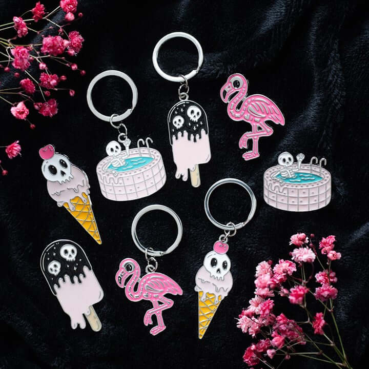 Dead Cool Skeleton Keyring