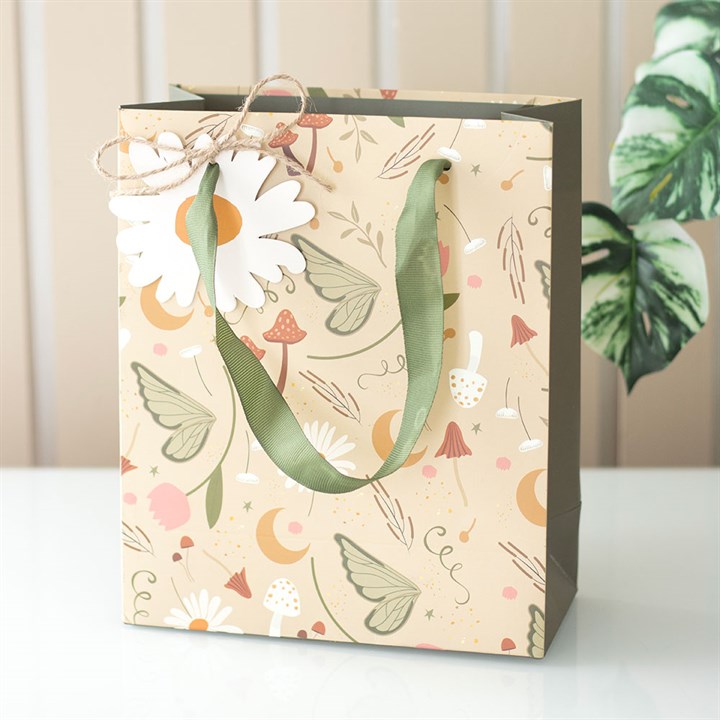 23cm Medium Fairy Folklore Print Gift Bag N/A