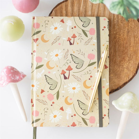 Fairy Folklore Print A5 Notebook – Whimsical Garden Fairy Journal-Sociodigi