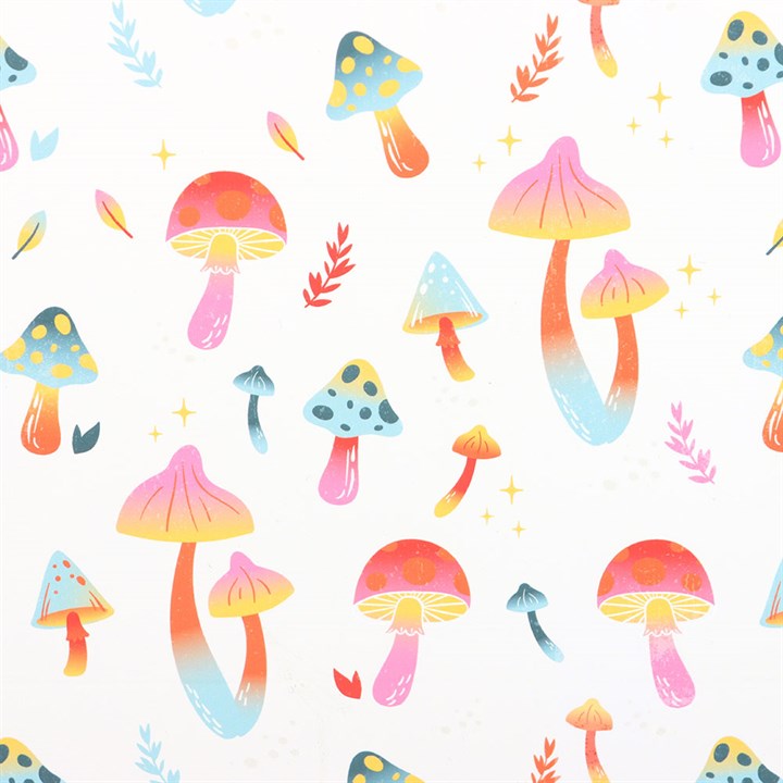 23cm Medium Funky Fungi Mushroom Print Gift Bag N/A