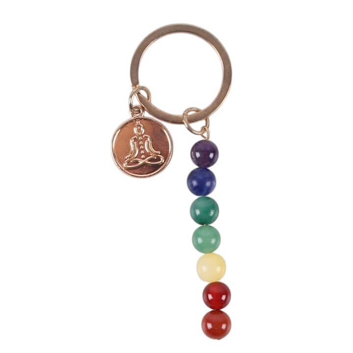Chakra Flow Beaded Keyring