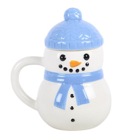 Winter Snowman Lidded Mug