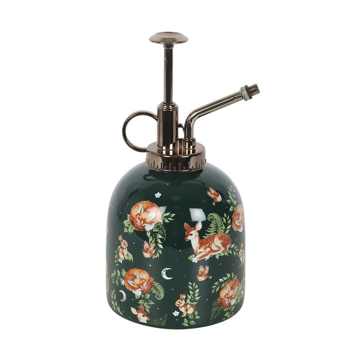 Fawn and Friends Forest Print Ceramic Plant Mister – Woodland Gardening Accessory-Sociodigi