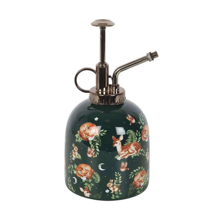 Fawn and Friends Forest Print Ceramic Plant Mister – Woodland Gardening Accessory-Sociodigi
