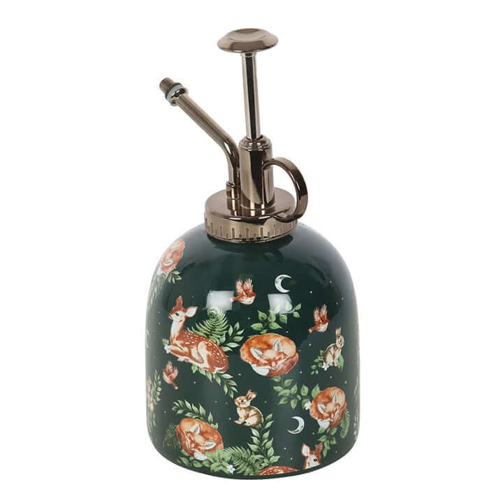 Fawn and Friends Forest Print Ceramic Plant Mister – Woodland Gardening Accessory-Sociodigi