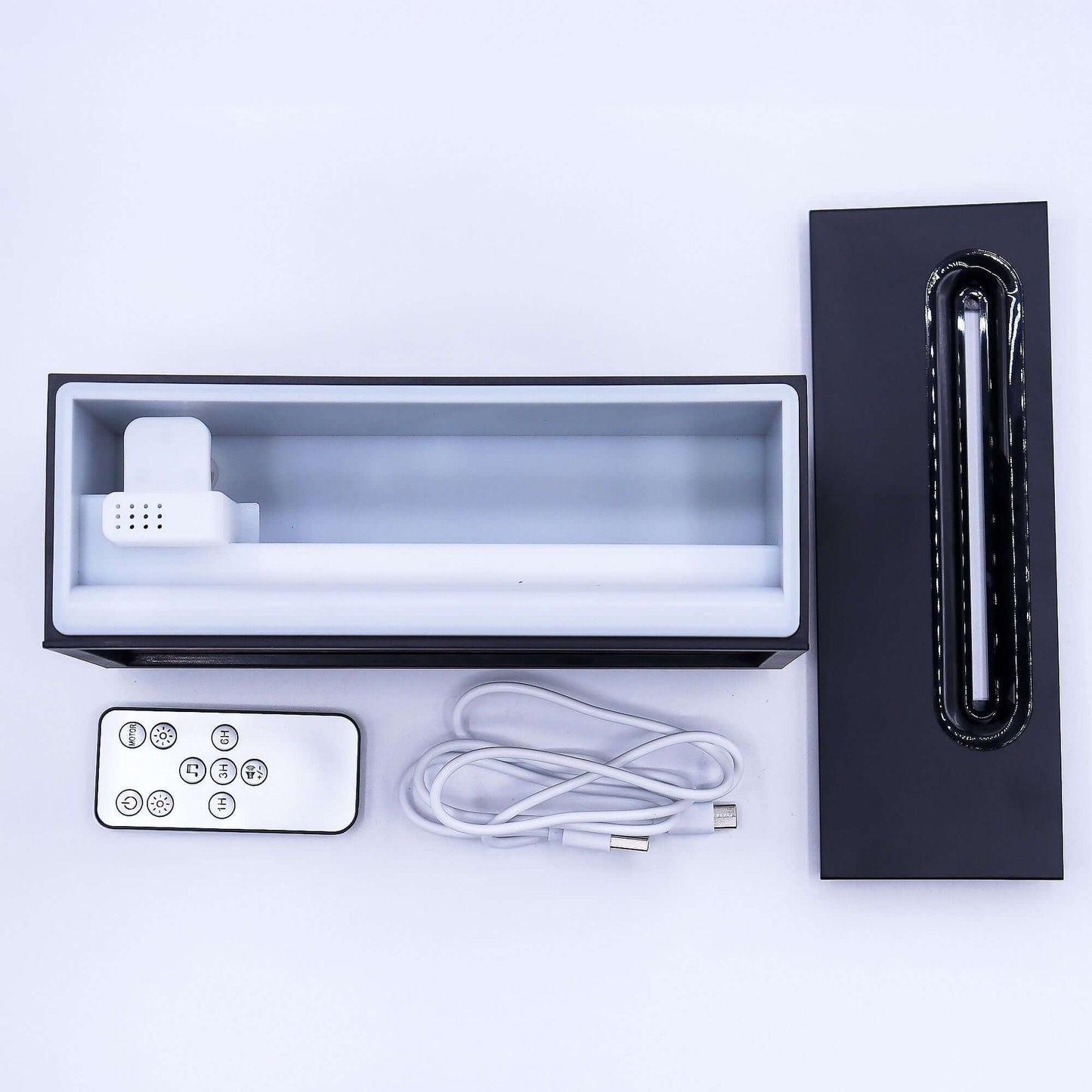 Flame Effect Aroma Diffuser with Birdsound - Black USB - Colour Change