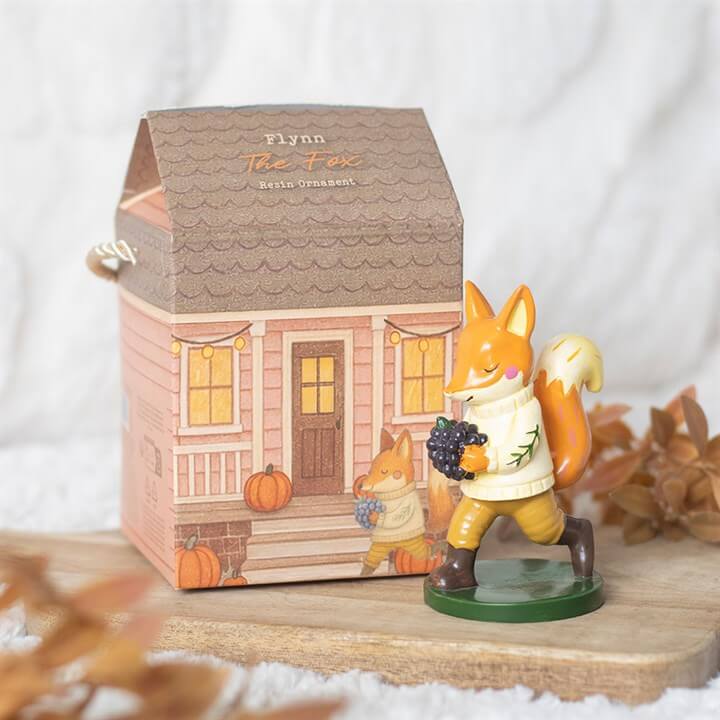 Add a charming woodland accent to your home with the Flynn Fox Ornament, a delightful resin figure that brings warmth and personality to any space. With its playful design and natural appeal, this fox ornament is perfect for creating a cosy, nature-inspir