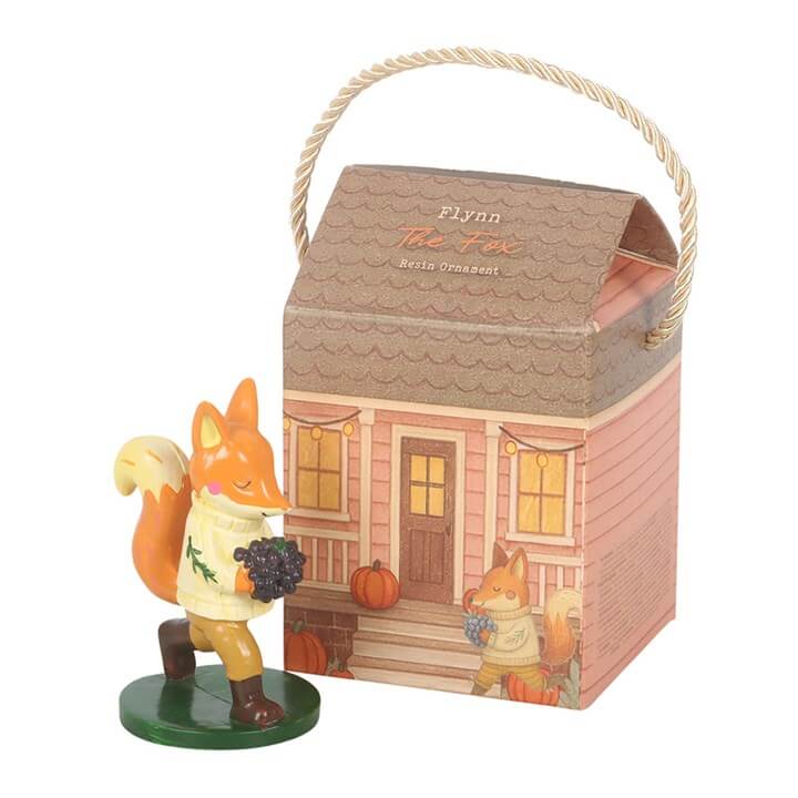 Add a charming woodland accent to your home with the Flynn Fox Ornament, a delightful resin figure that brings warmth and personality to any space. With its playful design and natural appeal, this fox ornament is perfect for creating a cosy, nature-inspir