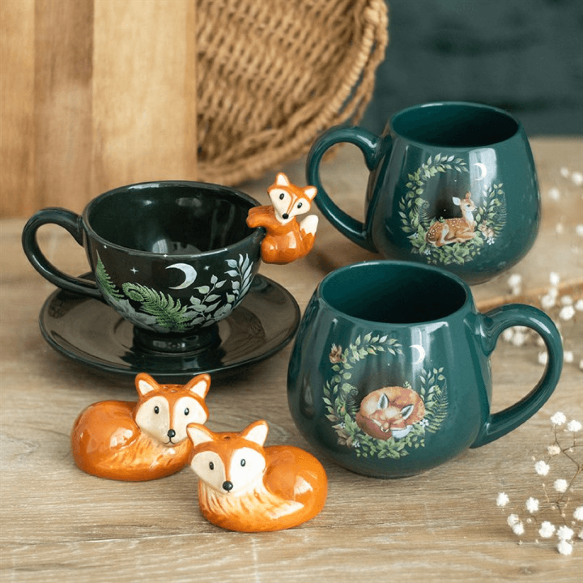 Fox Salt and Pepper Shakers