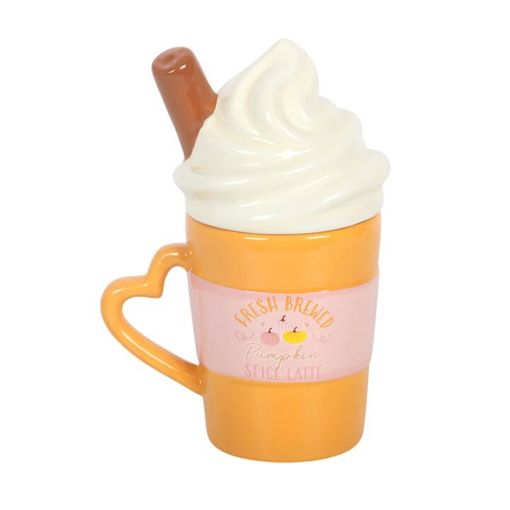 Fresh Brewed Pumpkin Spice Latte Lidded Mug