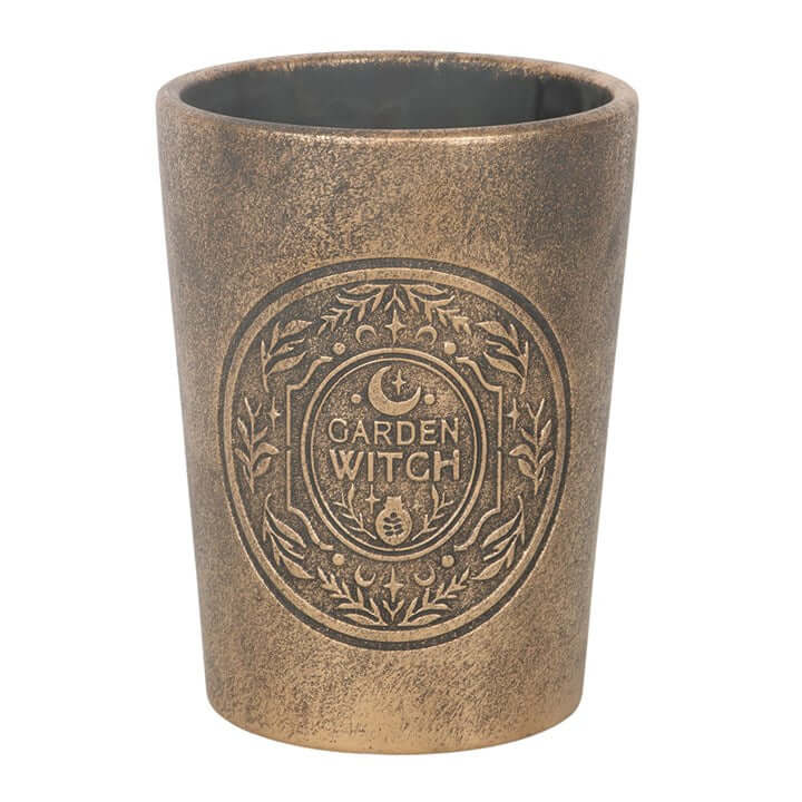 Garden Witch Bronze Effect Terracotta Plant Pot N/A