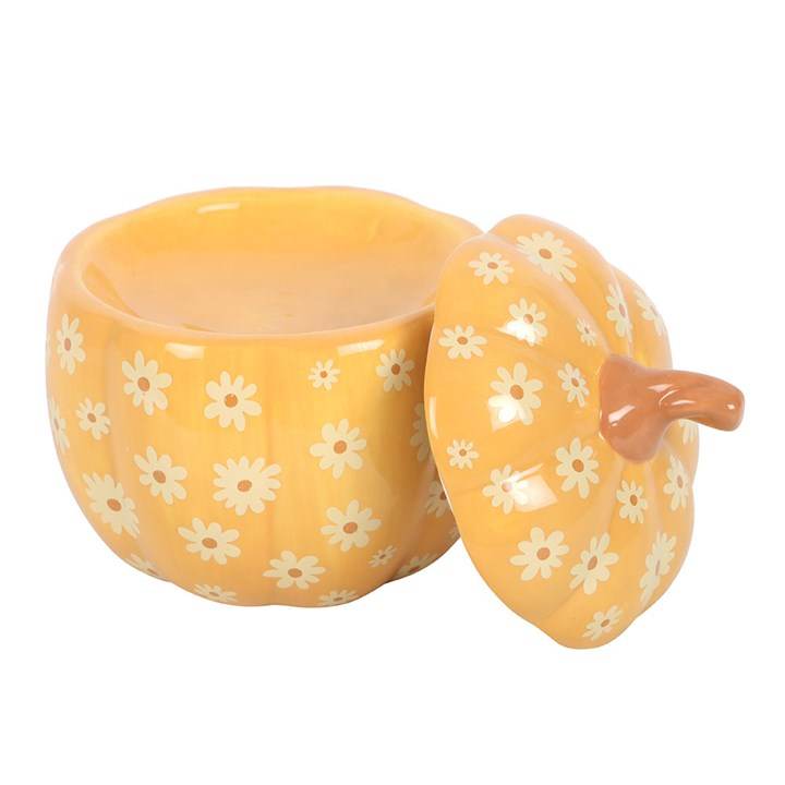 Groovy Floral Pumpkin Oil Burner-Sociodigi