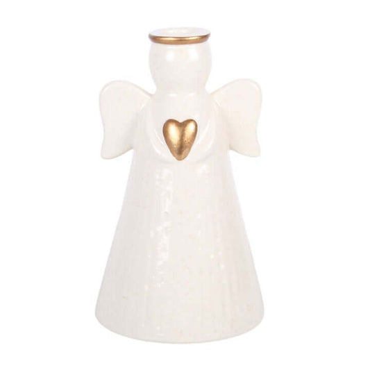 Heart Angel Taper Candle Holder