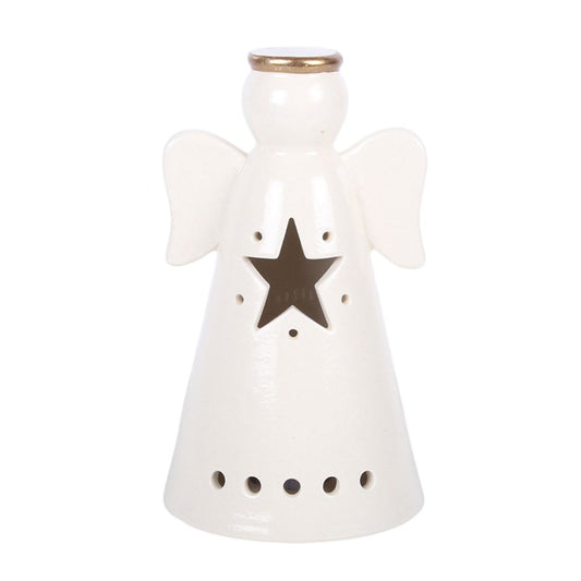 Small LED Light Up Angel Decoration with Star